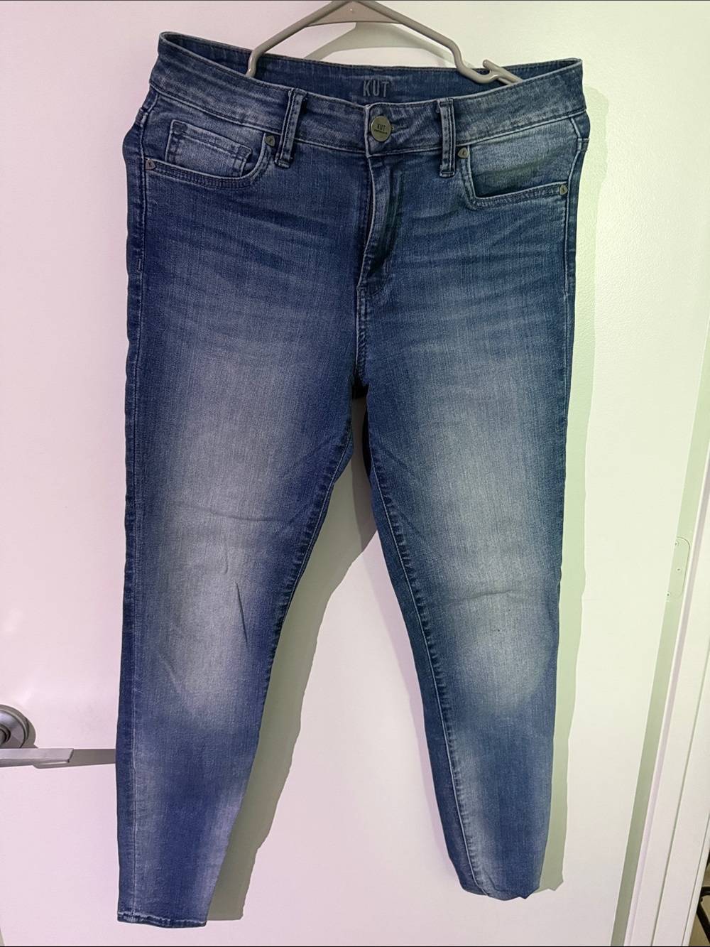 Kut from the Kloth Washed Blue Skinny Jeans